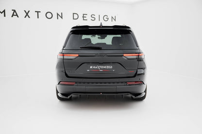 Mittlerer Cup Diffusor DTM Look Heck Ansatz für Jeep Grand Cherokee Trailhawk Mk5 schwarz Hochglanz