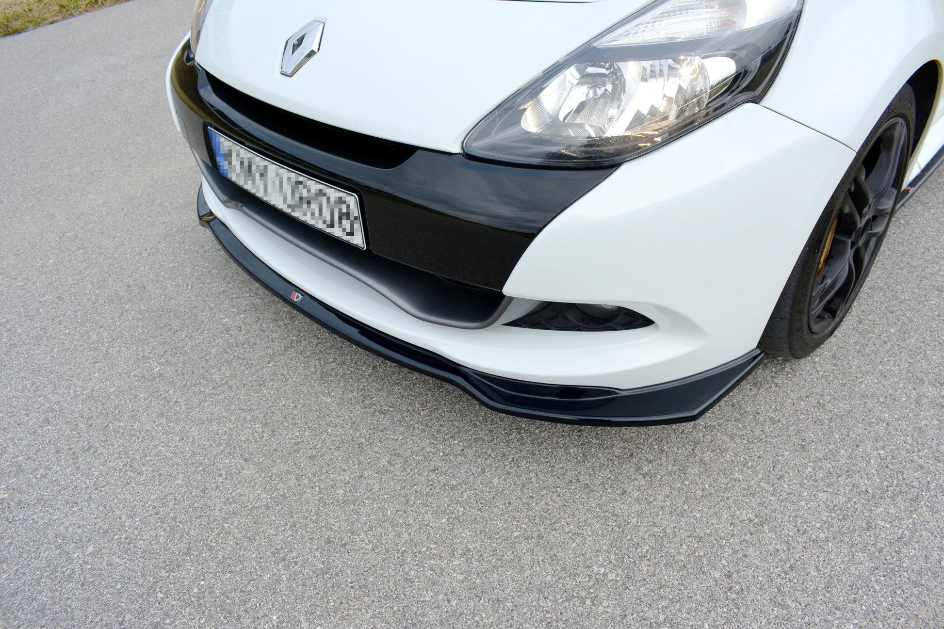 Front Ansatz V.1 für RENAULT CLIO MK3 RS FACELIFT schwarz Hochglanz