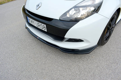 Front Ansatz V.1 für RENAULT CLIO MK3 RS FACELIFT schwarz Hochglanz