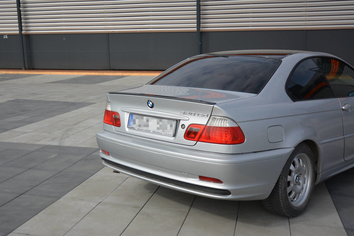Spoiler CAP für BMW 3er E46 COUPE vor Facelift schwarz Hochglanz