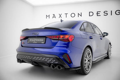 Spoiler CAP 3D für Audi RS3 Limousine 8Y Facelift schwarz Hochglanz