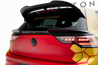 Niedriger Spoiler CAP 3D für VW Golf  R Mk8 Facelift schwarz Hochglanz
