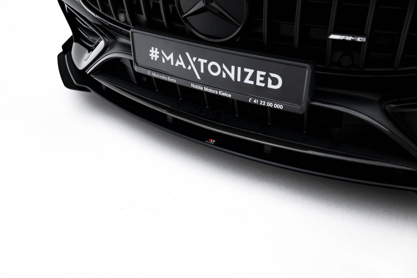 Street Pro Front Ansatz + Flaps für Mercedes-AMG CLE 53 C236 schwarz Hochglanz
