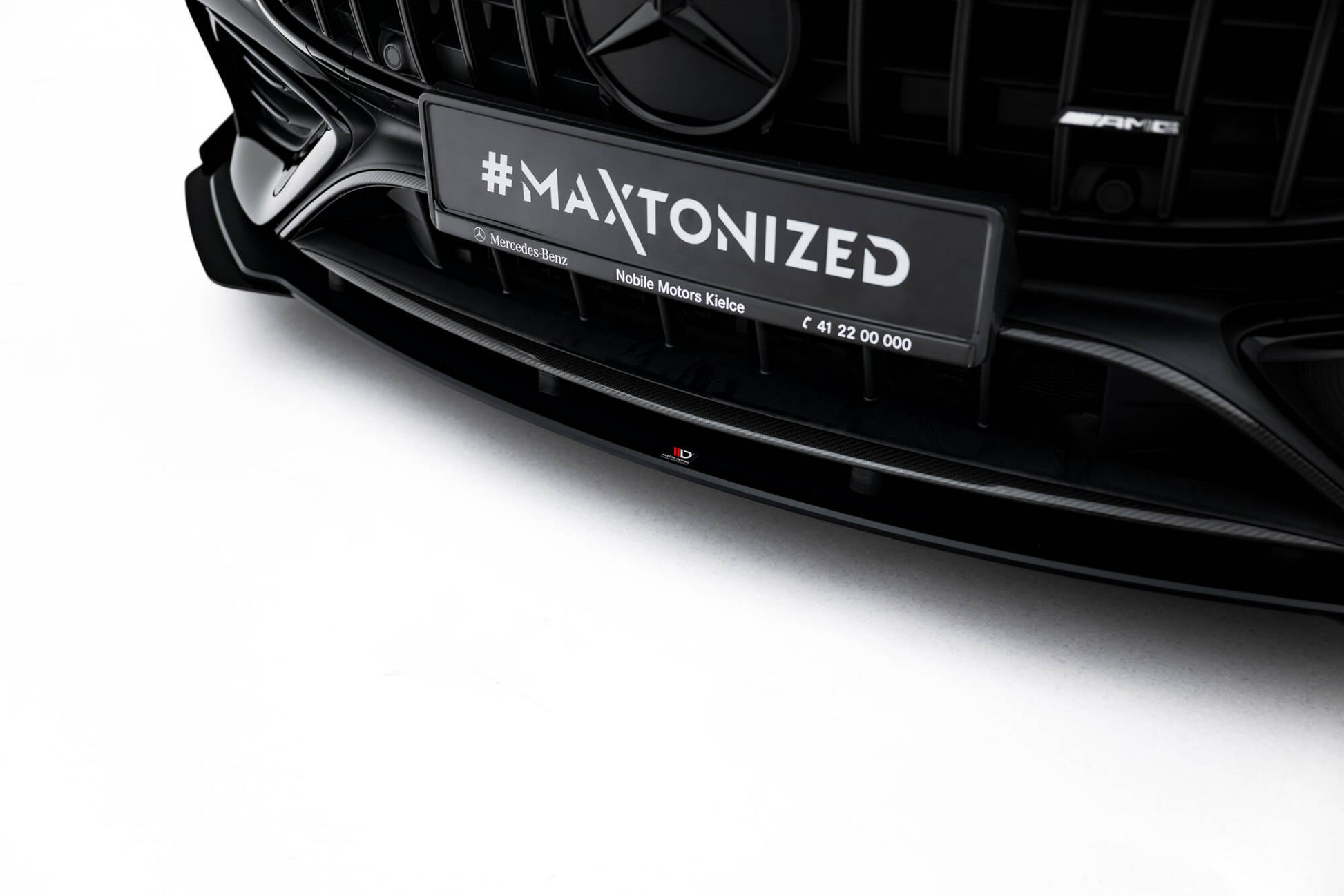 Street Pro Front Ansatz + Flaps für Mercedes-AMG CLE 53 C236 schwarz Hochglanz