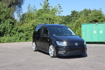 Front Ansatz für VW Caddy Mk. 4 schwarz Hochglanz