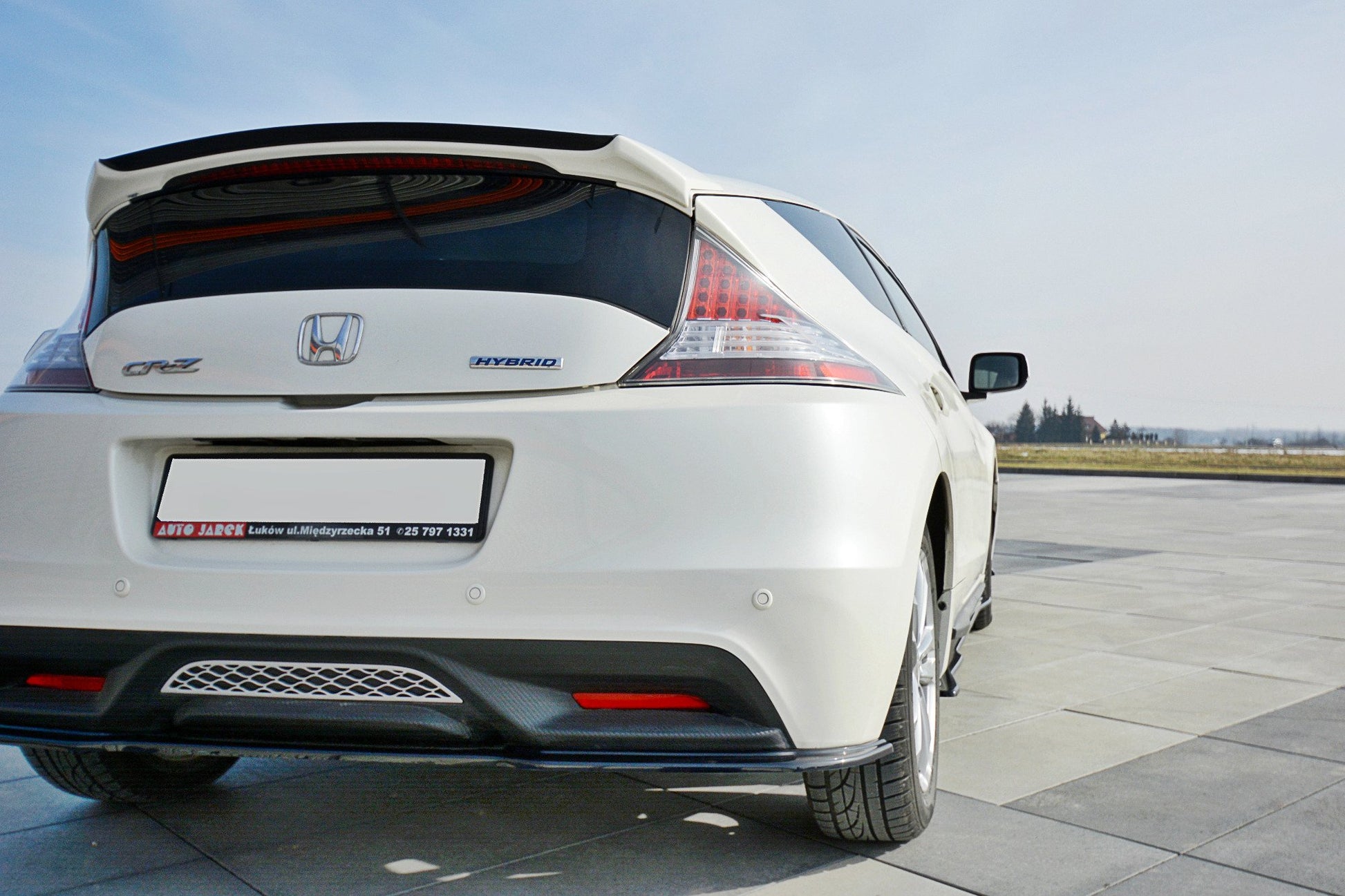 Spoiler CAP für HONDA CR-Z schwarz Hochglanz