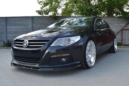 Front Ansatz für VW PASSAT CC vor Facelift, STANDARD STOßSTANGE Carbon Look