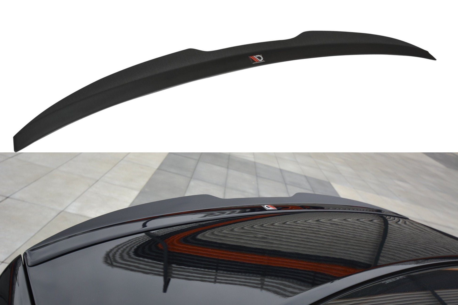 Spoiler CAP für HONDA ACCORD MK8. CU-Serie vor Facelift SEDAN schwarz Hochglanz