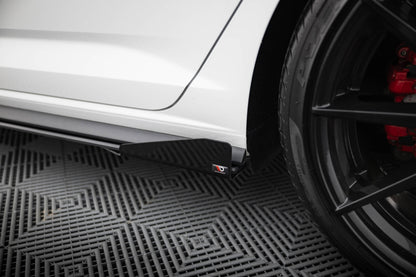 Street Pro Seitenschweller Ansatz für + Flaps Volkswagen Jetta GLI Mk7 schwarz Hochglanz