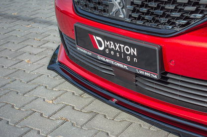 Front Ansatz V.2 für Peugeot 508 Mk2 schwarz Hochglanz
