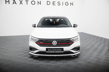 Front Ansatz V.2 für Volkswagen Jetta GLI Mk7 schwarz Hochglanz