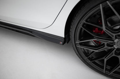 Seitenschweller Ansatz für V.3 für VW Golf GTI / GTE / GTI Clubsport / GTD / R-Line Mk8 schwarz Hochglanz