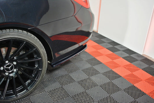 Splitter / Diffusor Heck Ansatz für Mercedes-Benz E-Klasse W207 Coupe AMG-Line schwarz Hochglanz