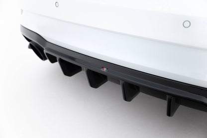 Diffusor Heck Ansatz V.2 für Audi RS3 Limousine 8V Facelift schwarz Hochglanz