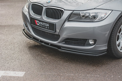 Front Ansatz V.2 für BMW 3er E90/E91 Facelift schwarz Hochglanz
