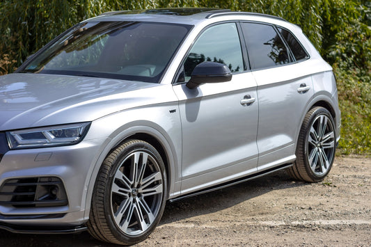Seitenschweller Ansatz für Audi SQ5/Q5 S-line Mk2 schwarz Hochglanz