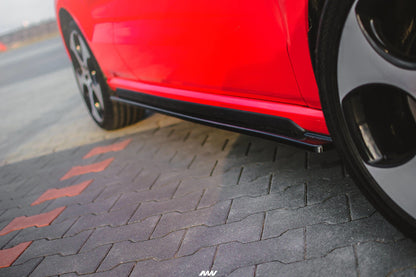 Seitenschweller Ansatz für VW Polo GTI Mk5  schwarz Hochglanz