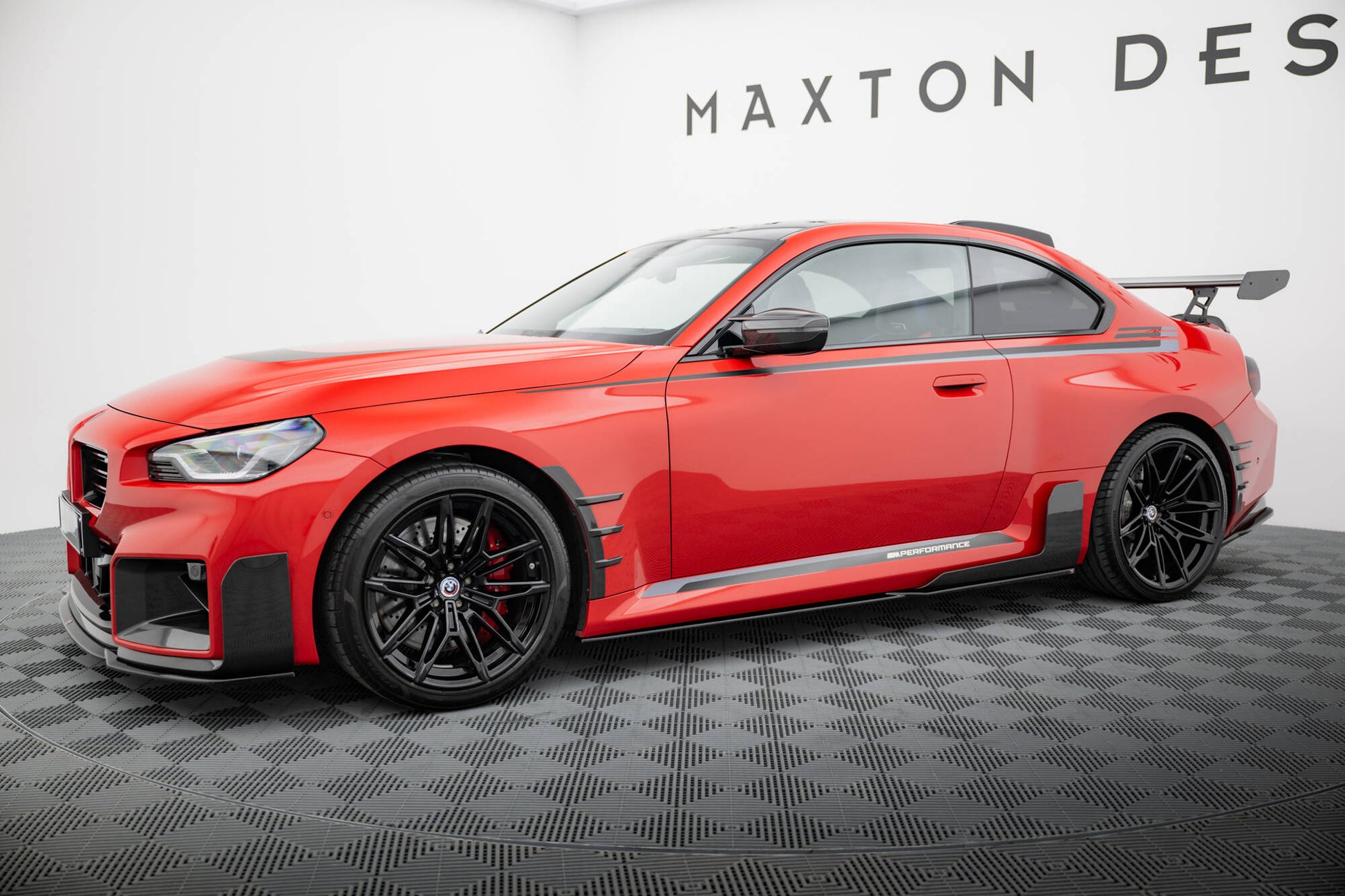 Seitenschweller Ansatz für BMW M2 M-Performance G87 schwarz Hochglanz