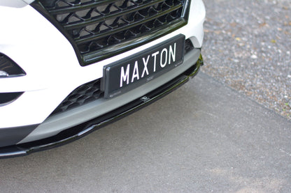 Front Ansatz V.2 für Hyundai Tucson Mk3 Facelift schwarz Hochglanz