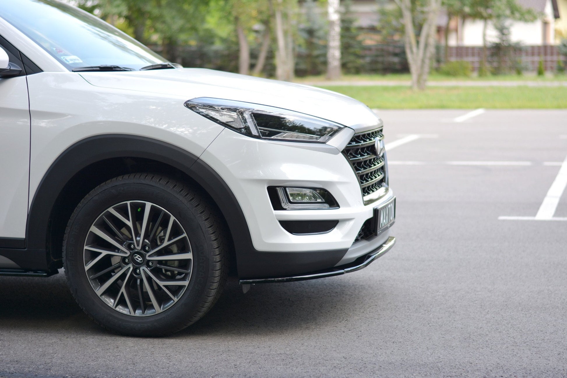 Front Ansatz V.2 für Hyundai Tucson Mk3 Facelift schwarz Hochglanz
