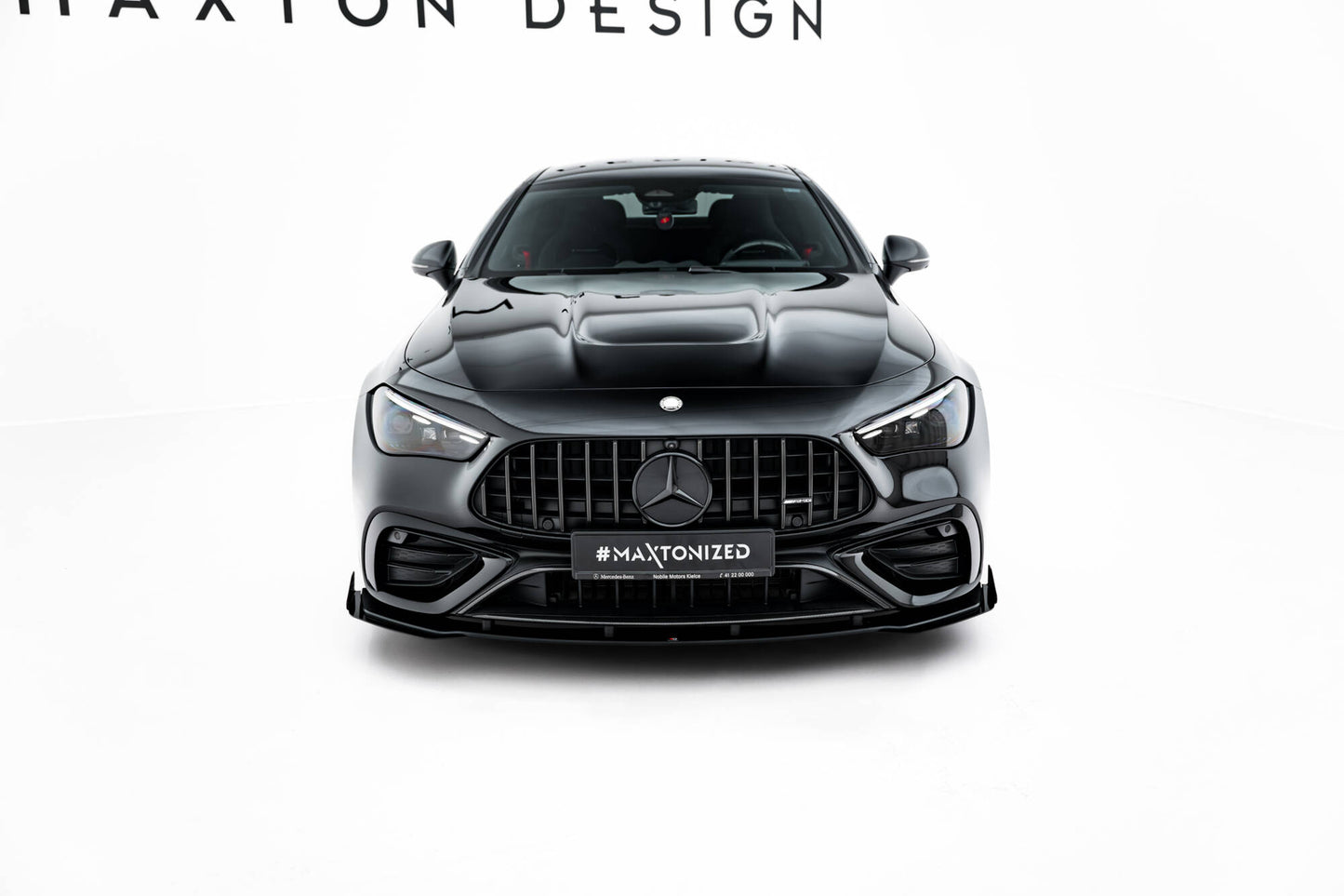 Street Pro Front Ansatz + Flaps für Mercedes-AMG CLE 53 C236 schwarz Hochglanz