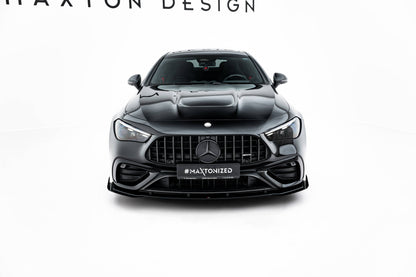 Street Pro Front Ansatz + Flaps für Mercedes-AMG CLE 53 C236 schwarz Hochglanz