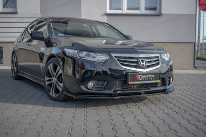 Front Ansatz für Honda Accord VIII (CU Series) Facelift schwarz Hochglanz