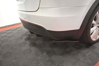 Diffusor Heck Ansatz für TESLA MODEL X schwarz Hochglanz