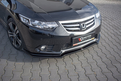 Front Ansatz für Honda Accord VIII (CU Series) Facelift schwarz Hochglanz