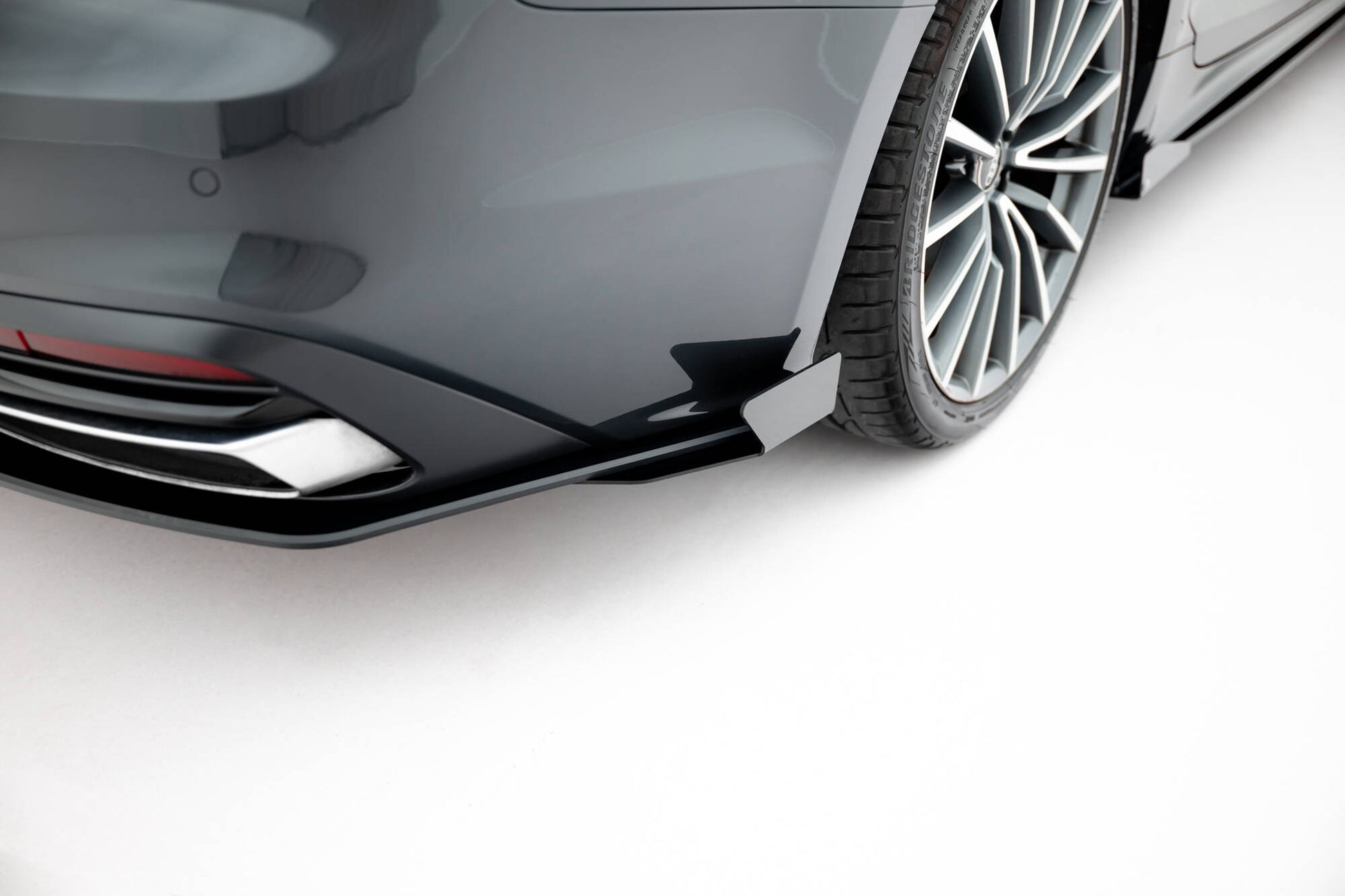 Street Pro Heckschürze + Flaps für Audi A5 F5 Facelift schwarz Hochglanz