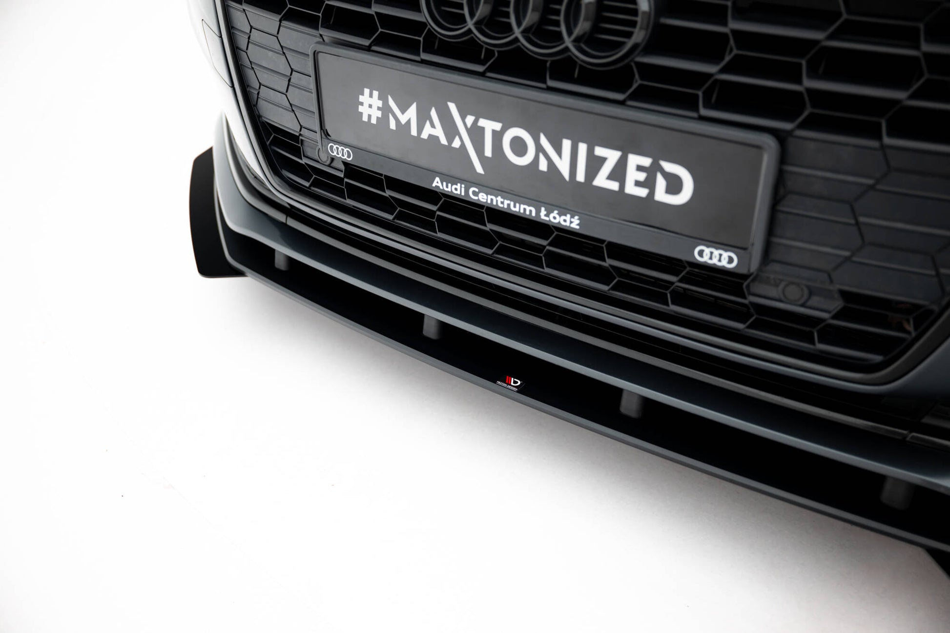 Street Pro Front Ansatz für +Flaps für + Flaps Audi A5 F5 Facelift schwarz Hochglanz