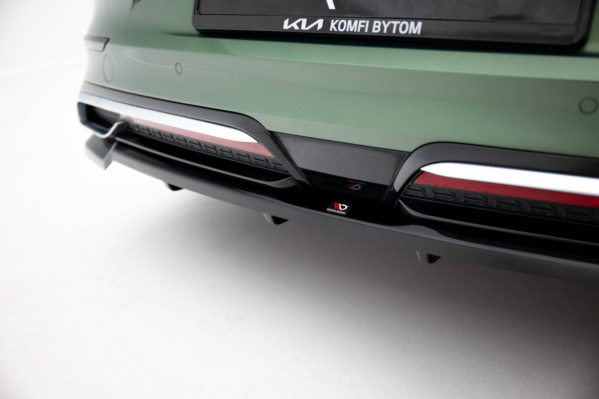 Mittlerer Cup Diffusor DTM Look Heck Ansatz für Kia Proceed GT-Line Mk1 Facelift schwarz Hochglanz