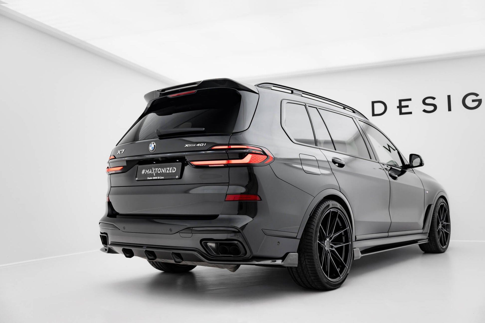 Prepreg Carbon Fiber Diffusor Heck Ansatz für BMW X7 M-Paket G07 Facelift