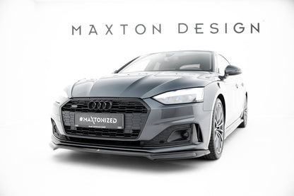 Front Ansatz für V.2 Audi A5 F5 Facelift schwarz Hochglanz