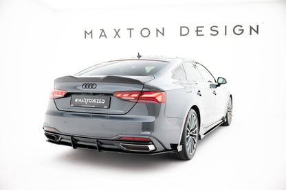 Street Pro Heckschürze + Flaps für Audi A5 F5 Facelift schwarz Hochglanz