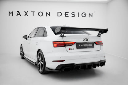 Carbon Spoiler With External Brackets Uprights  Audi A3 / A3 S-Line / S3 / RS3 Limousine 8V / 8V Facelift
