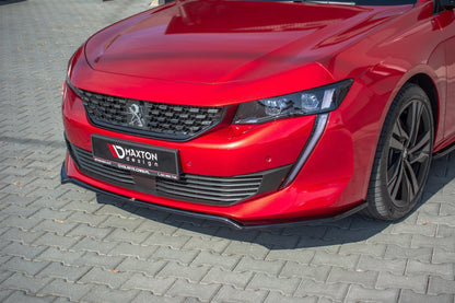 Front Ansatz V.1 für Peugeot 508 GT Mk2 schwarz Hochglanz