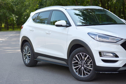 Seitenschweller Ansatz für Hyundai Tucson Mk3 Facelift schwarz Hochglanz