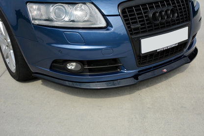 Front Ansatz für Audi A6 S-Line C6   schwarz Hochglanz