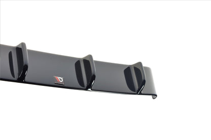 Diffusor Heck Ansatz für Hyundai I30 N Mk3 Hatchback schwarz Hochglanz