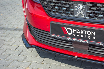 Front Ansatz V.1 für Peugeot 508 GT Mk2 schwarz Hochglanz