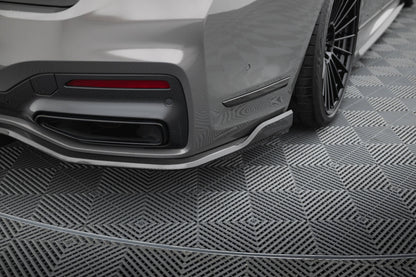 Set of Carbon Fiber Splitters BMW 7 M-Paket G11 Facelift schwarz matt
