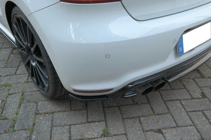 Heck Ansatz Flaps Diffusor für VW Polo WRC Mk5  schwarz Hochglanz