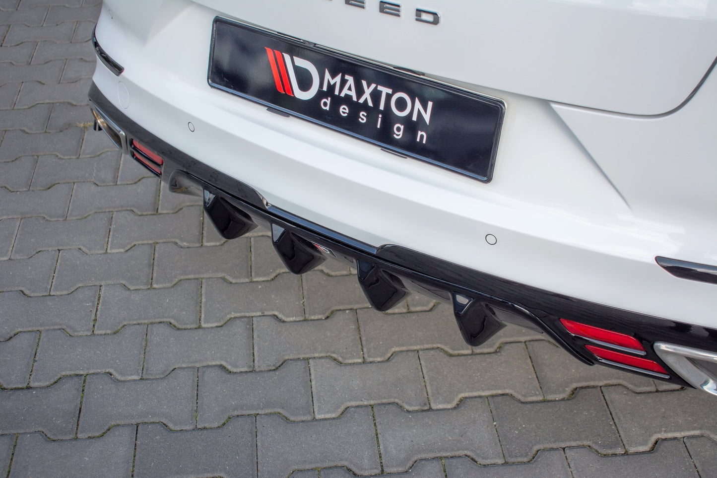 Diffusor Heck Ansatz für Kia ProCeed GT Mk1 schwarz Hochglanz