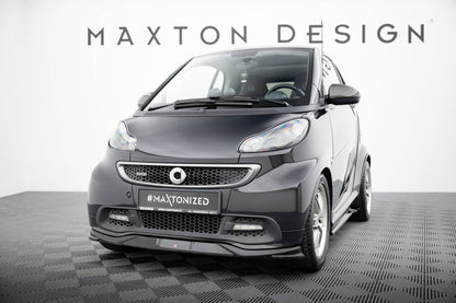 Front Ansatz für Brabus Smart Fortwo C451 Facelift schwarz Hochglanz