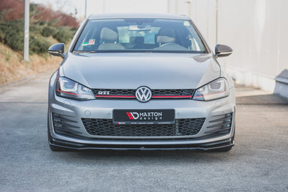 Front Ansatz V.2 für VW Golf 7 GTI  schwarz Hochglanz