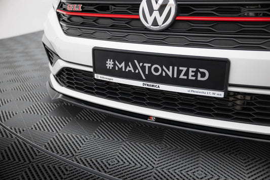 Front Ansatz V.2 für Volkswagen Jetta GLI Mk7 schwarz Hochglanz