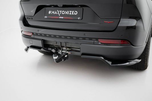 Mittlerer Cup Diffusor DTM Look Heck Ansatz für Jeep Grand Cherokee Trailhawk Mk5 schwarz Hochglanz