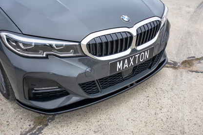 Front Ansatz V.3 für BMW 3er M-Paket G20  schwarz Hochglanz