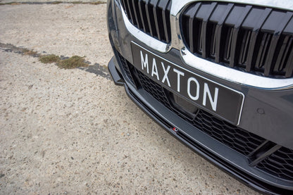 Front Ansatz V.2 für BMW 3er M-Paket G20  schwarz Hochglanz